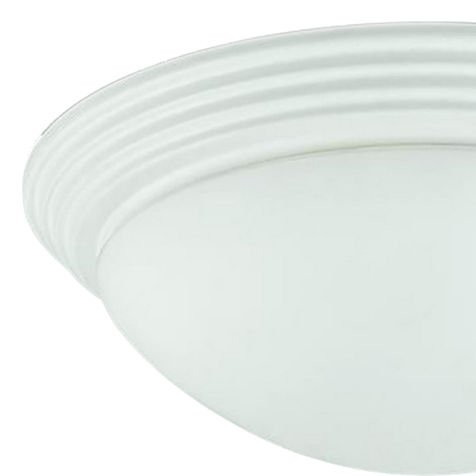 Dome Shaped Glass Ceiling Lamp with Hardwired Switch White and Clear-zoom-2
