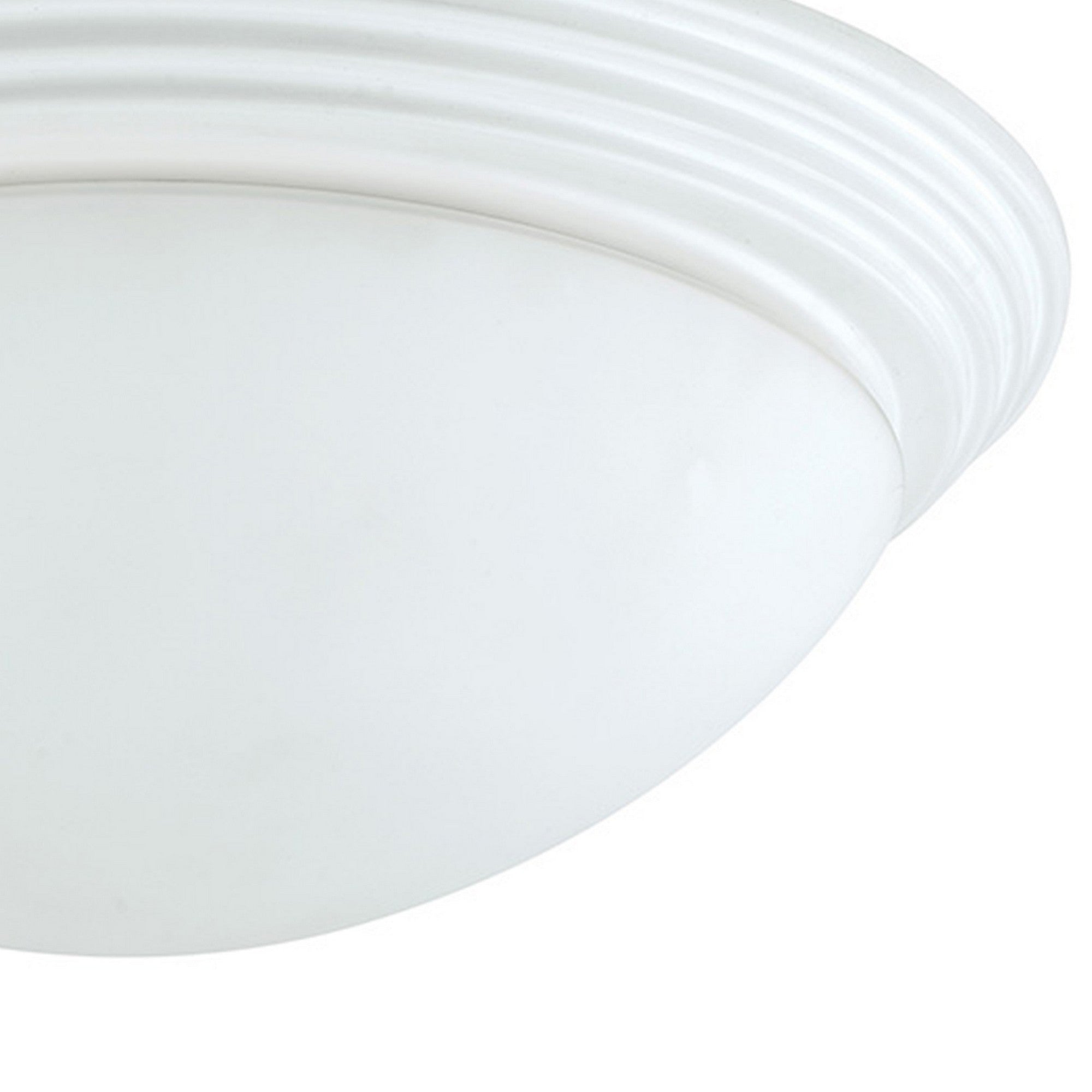 Dome Shaped Glass Ceiling Lamp with Hardwired Switch White and Clear-zoom-4