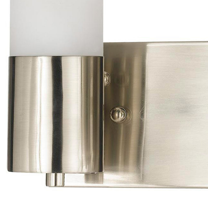 Cylindrical Dual Lighting Wall Lamp With Switch Set Of 2 Silver And White-zoom-