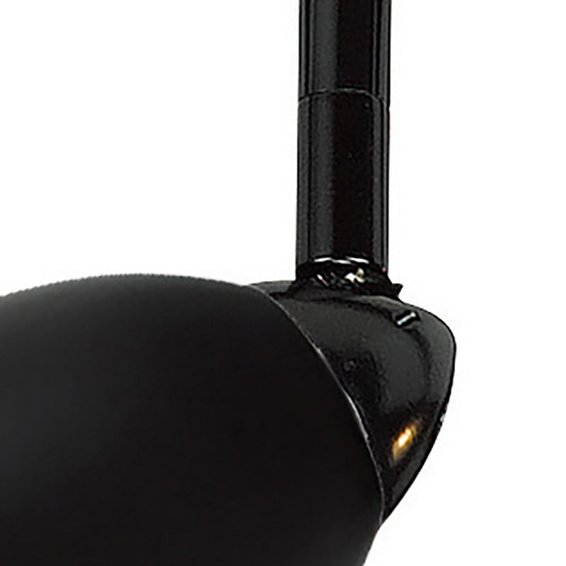 Round Metal Shade Track Light Head and Frame Black-zoom-
