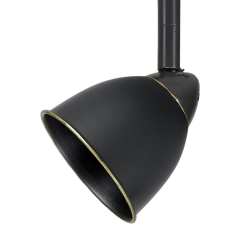 Round Metal Shade Track Light Head and Frame Dark Bronze-zoom-