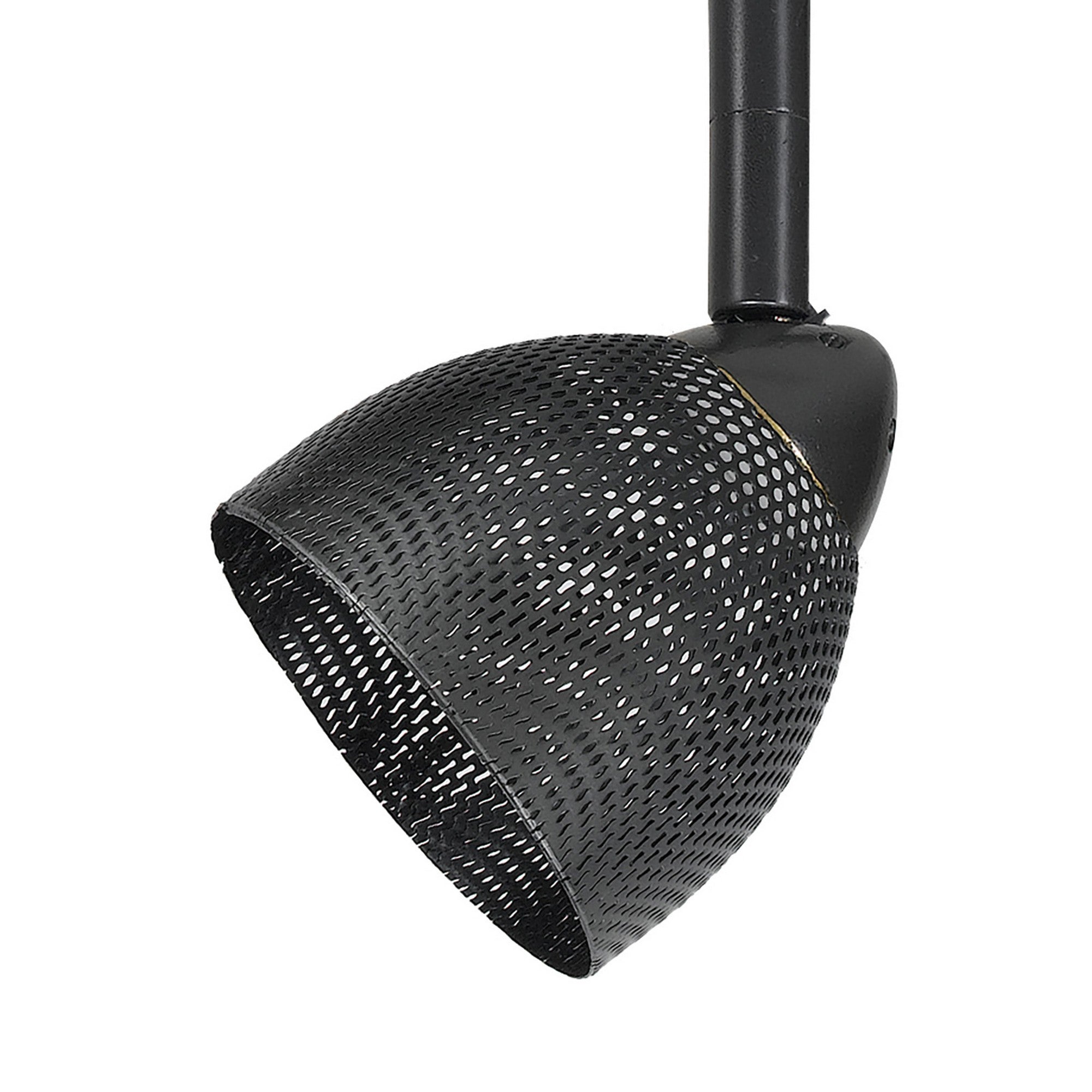 Round Metal Mesh Shade Track Light Head and Frame Dark Bronze