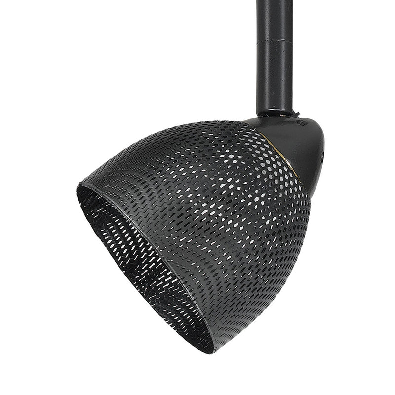 Round Metal Mesh Shade Track Light Head and Frame Dark Bronze-zoom-