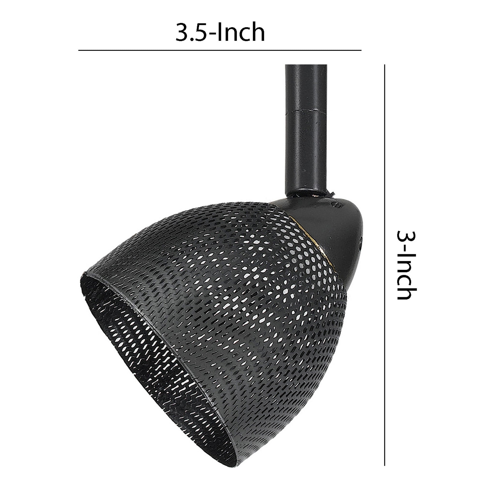 Round Metal Mesh Shade Track Light Head and Frame Dark Bronze-zoom-5
