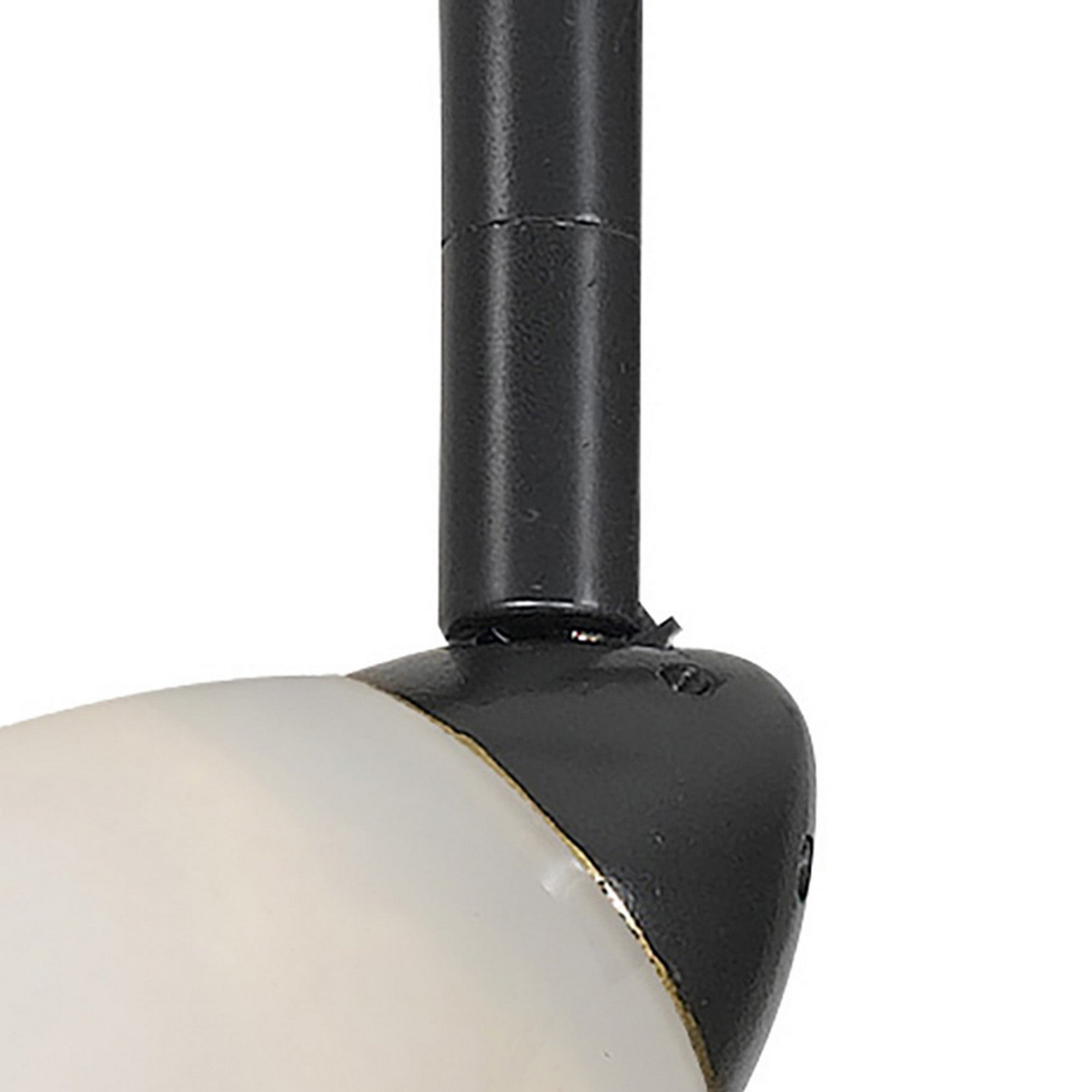 Metal Frame Glass Shade Track Light FixtureSet of 4White and Dark Bronze-zoom-2