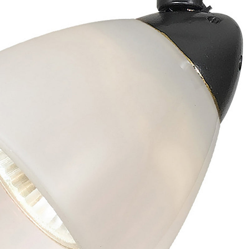 Metal Frame Glass Shade Track Light FixtureSet of 4White and Dark Bronze-zoom-