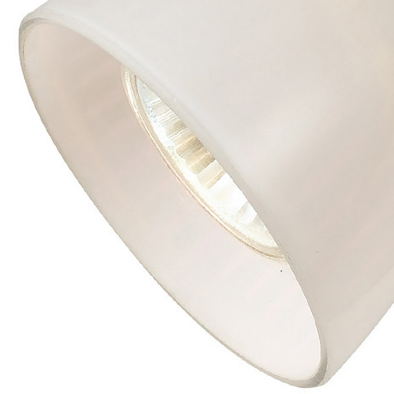 Metal Frame Glass Shade Track Light FixtureSet of 4White and Dark Bronze-zoom-