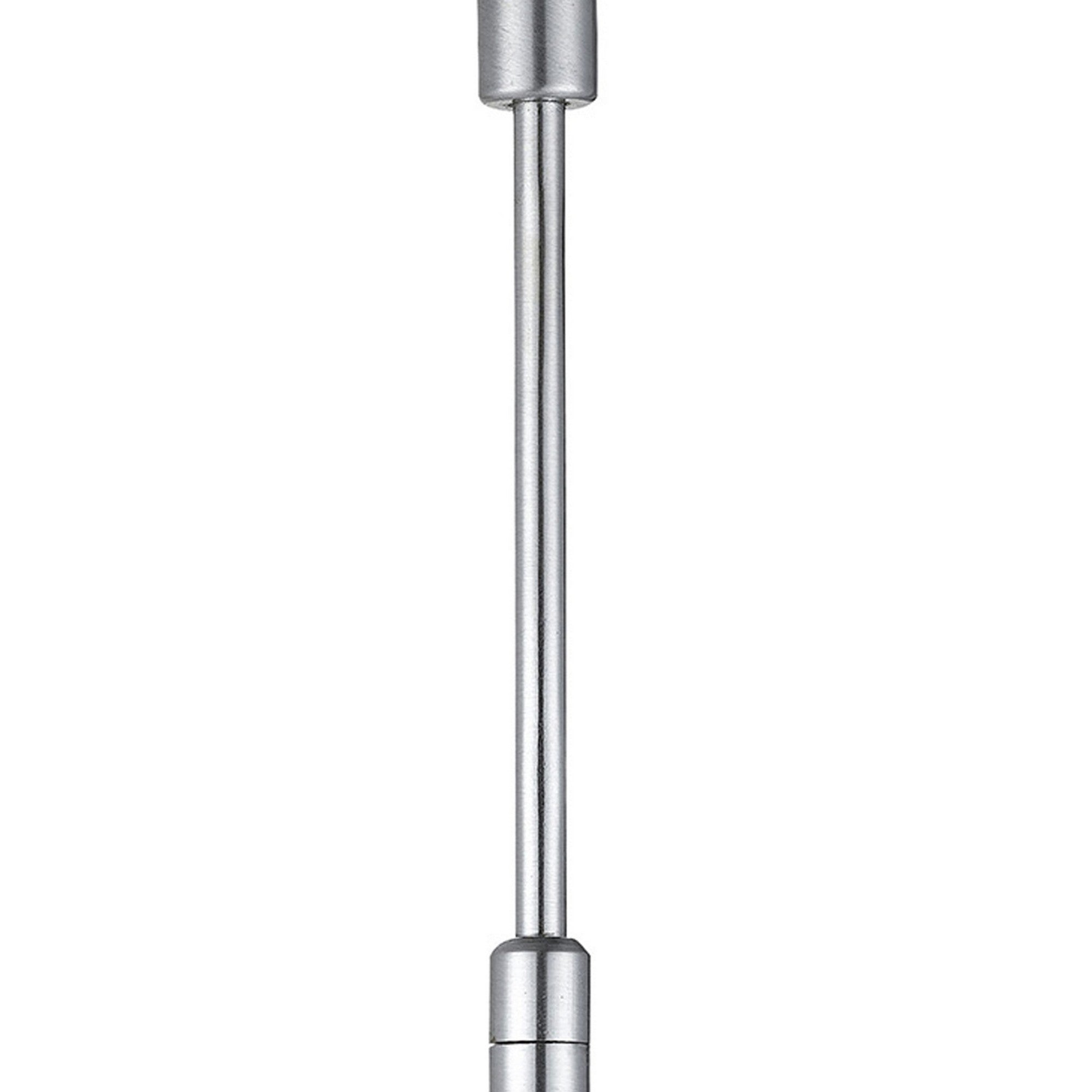 Flared Torch Design Rotational Track Light Head with 6 inch Stem Silver-zoom-3