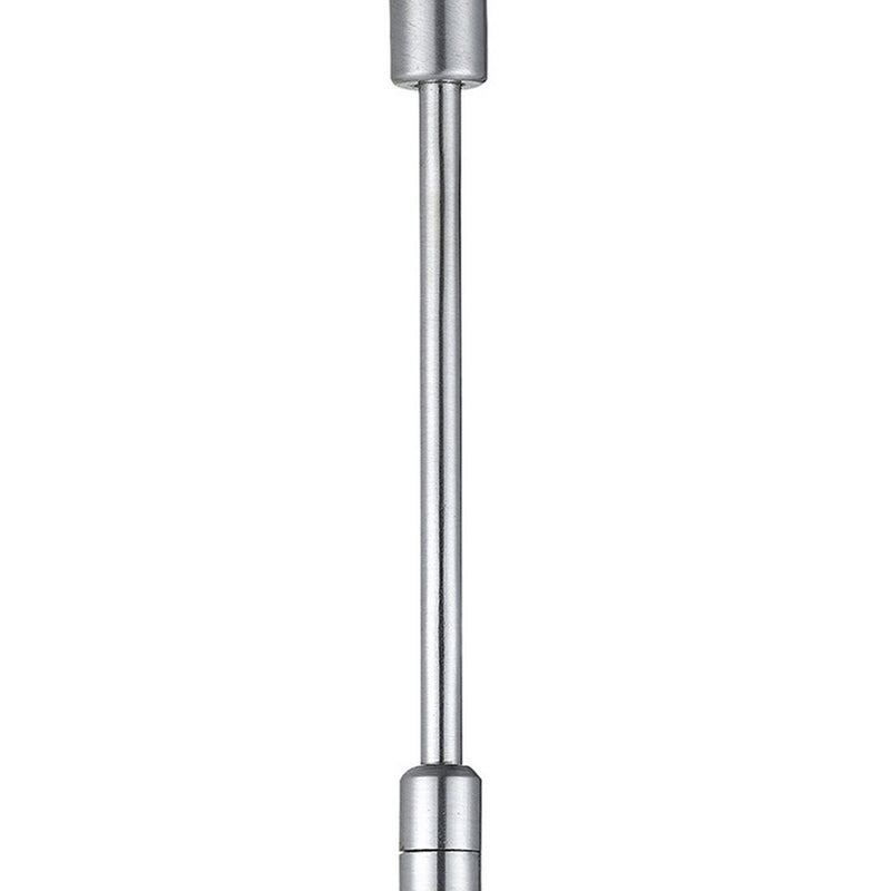 Flared Torch Design Rotational Track Light Head with 6 inch Stem Silver-zoom-