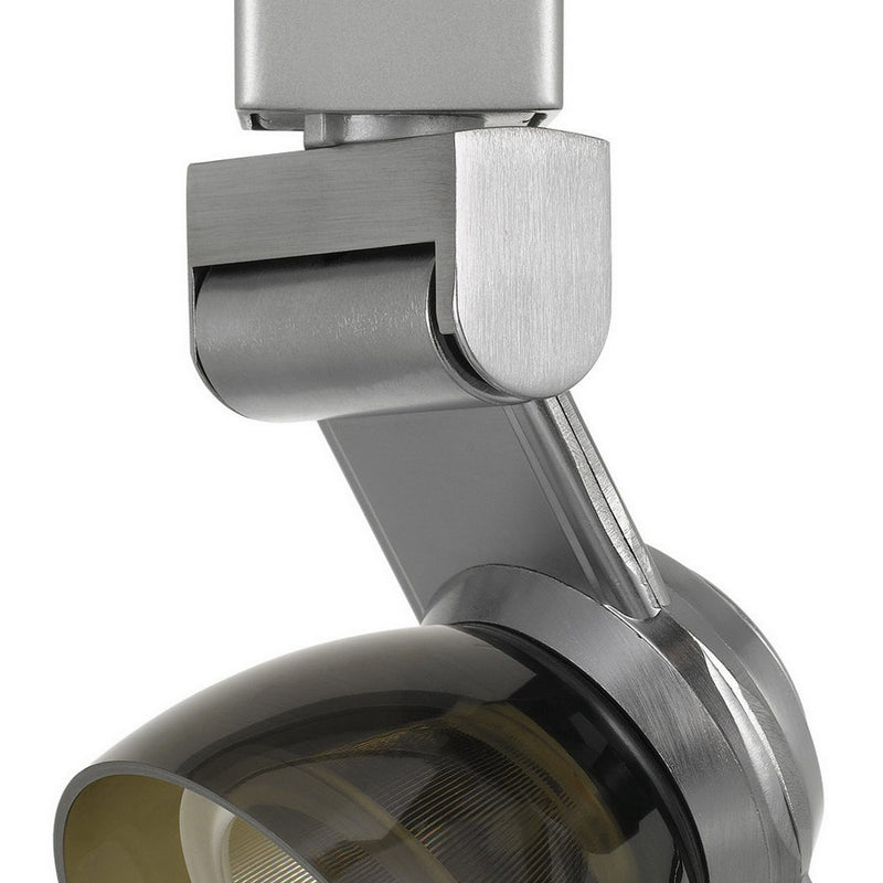 12W Integrated LED Track Fixture with Polycarbonate Head Silver and Black-zoom-