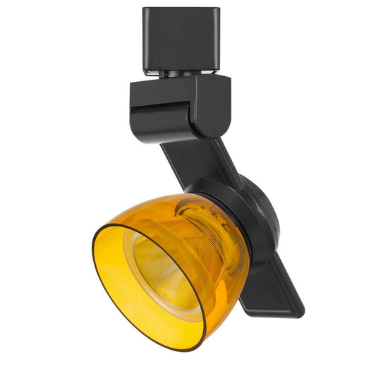 12W Integrated LED Track Fixture with Polycarbonate Head Black and Yellow