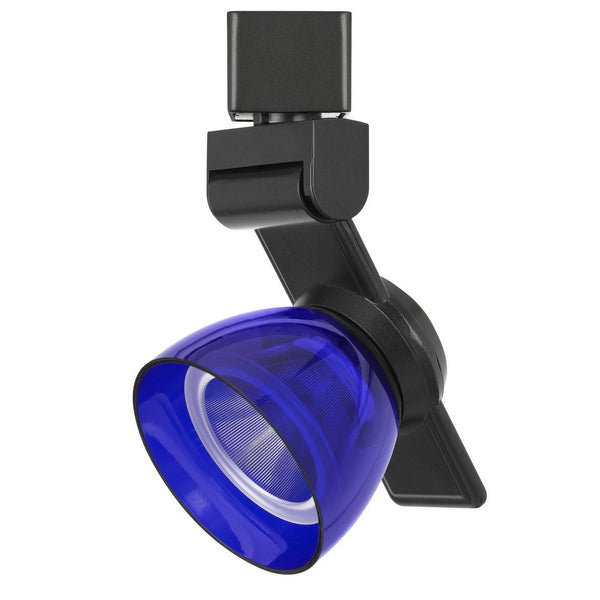 12W Integrated LED Track Fixture with Polycarbonate Head Black and Blue