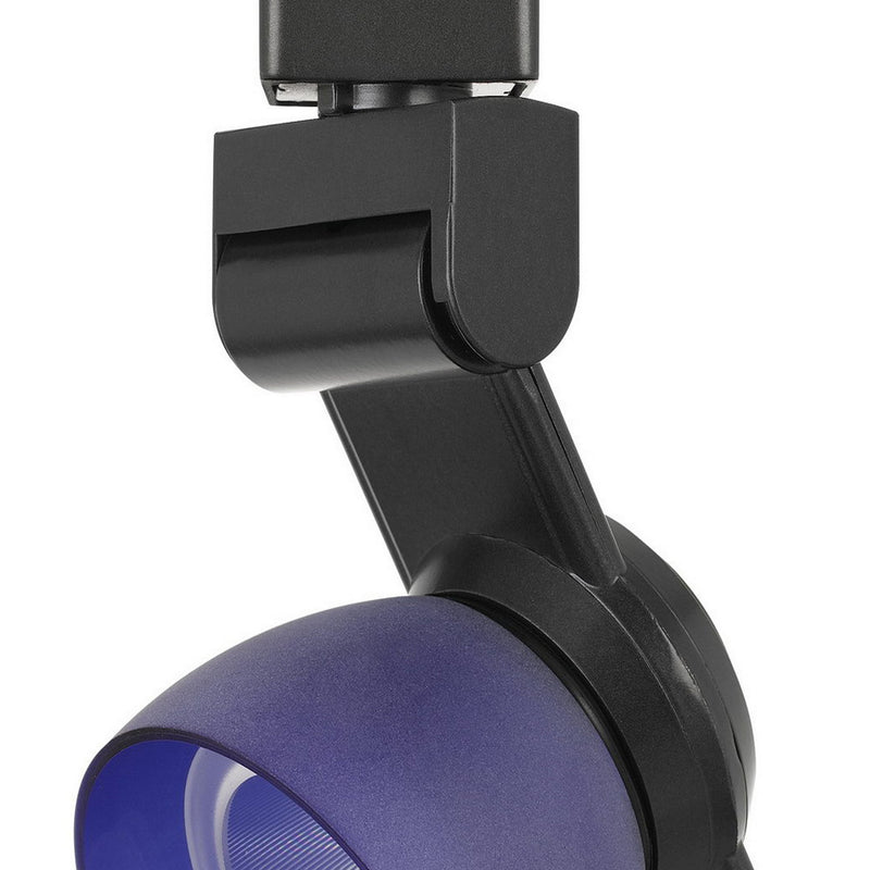 12W Integrated Metal and Polycarbonate LED Track Fixture Black and Blue-zoom-