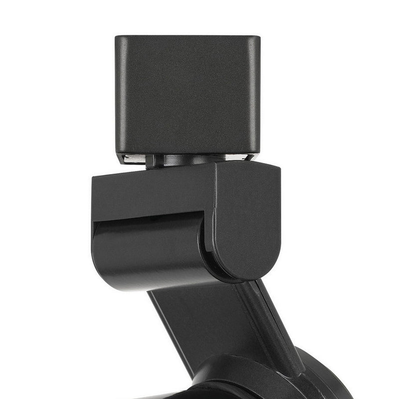 12W Integrated Dimmable LED Metal Track Fixture with Cone Head Black-zoom-