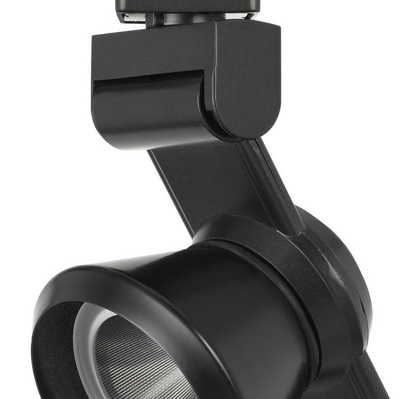 12W Integrated Dimmable LED Metal Track Fixture with Cone Head Black-zoom-