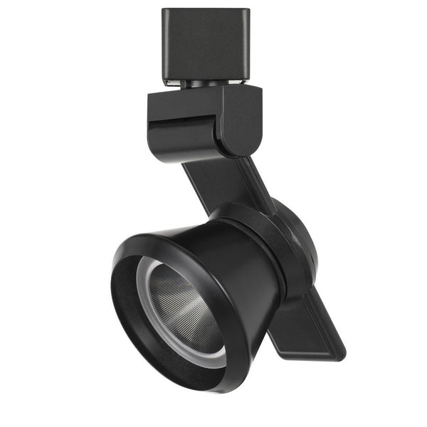 12W Integrated Dimmable LED Metal Track Fixture with Cone Head Black