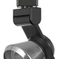 12W Integrated LED Metal Track Fixture with Cone Head Black and Silver