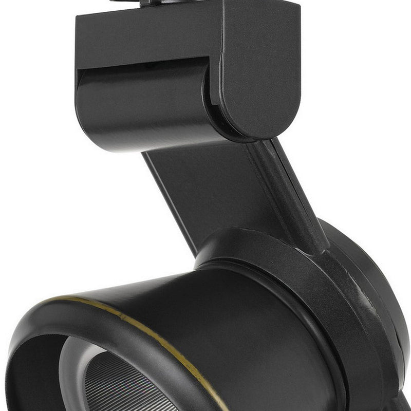 12W Integrated LED Metal Track Fixture with Cone Head Dark Black-zoom-