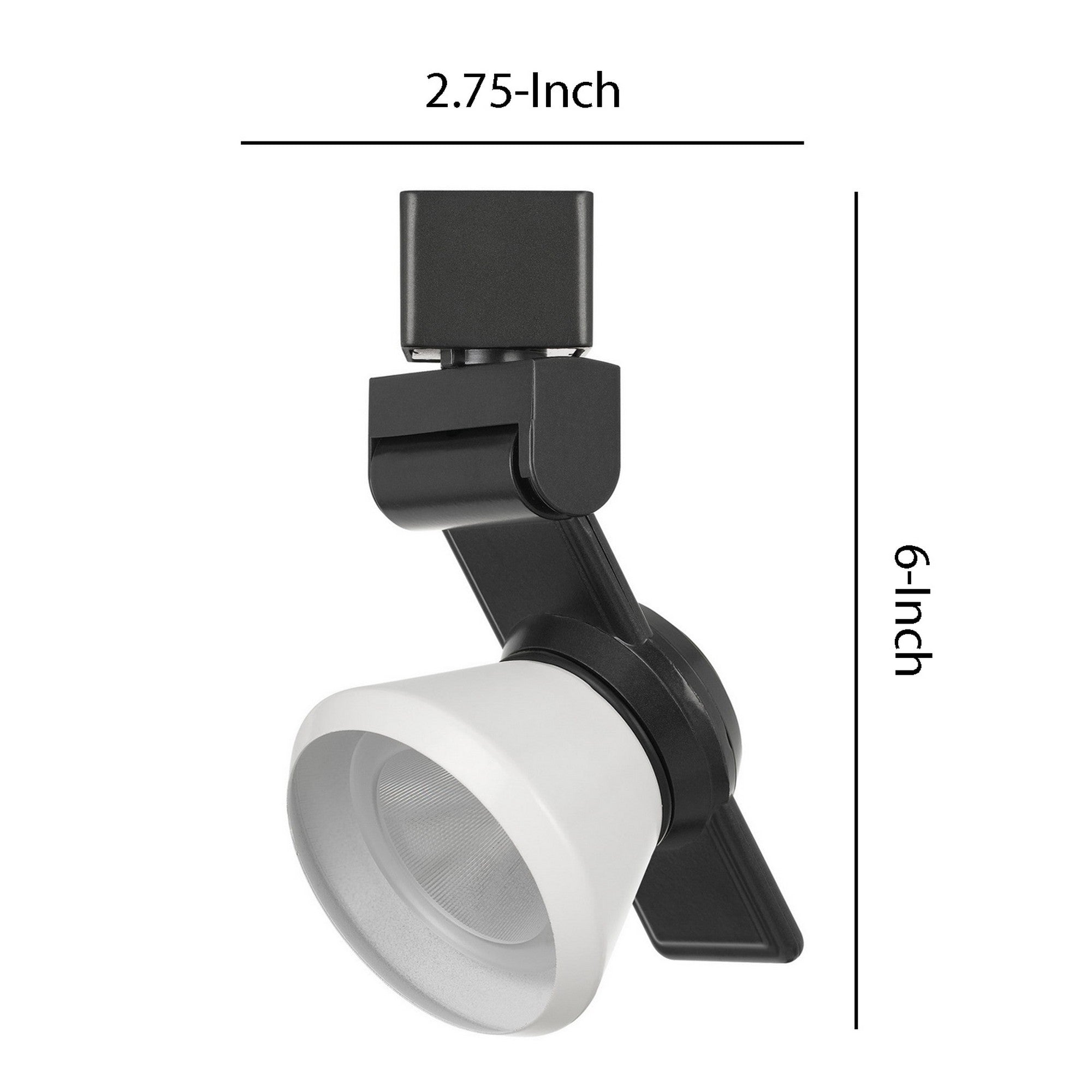 12W Integrated LED Metal Track Fixture with Cone Head Black and White-zoom-5