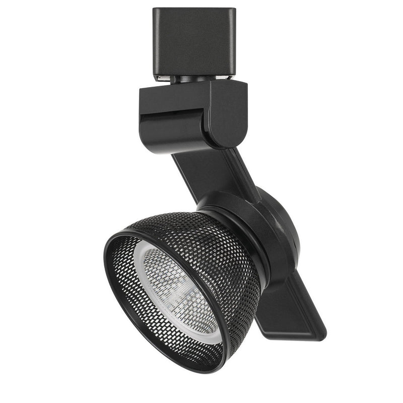 12W Integrated LED Metal Track Fixture with Mesh Head Black-zoom-