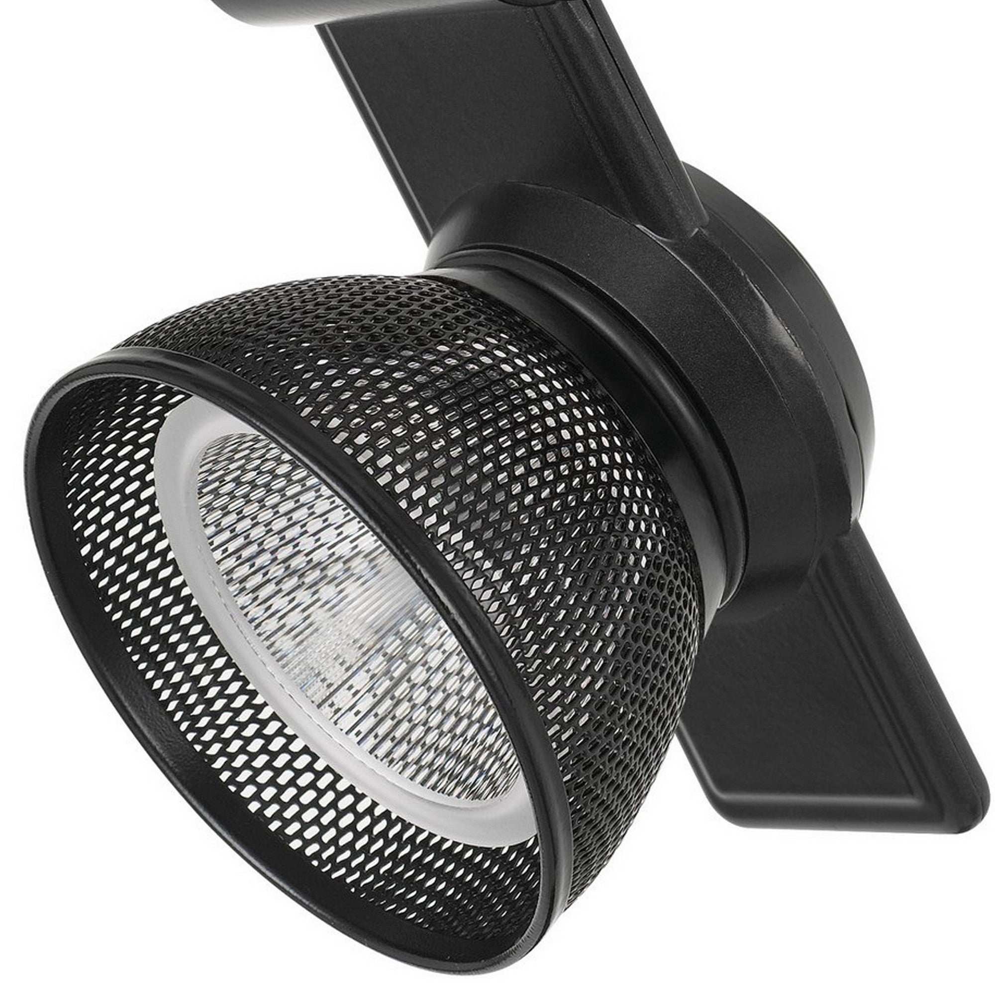12W Integrated LED Metal Track Fixture with Mesh Head Black-zoom-4
