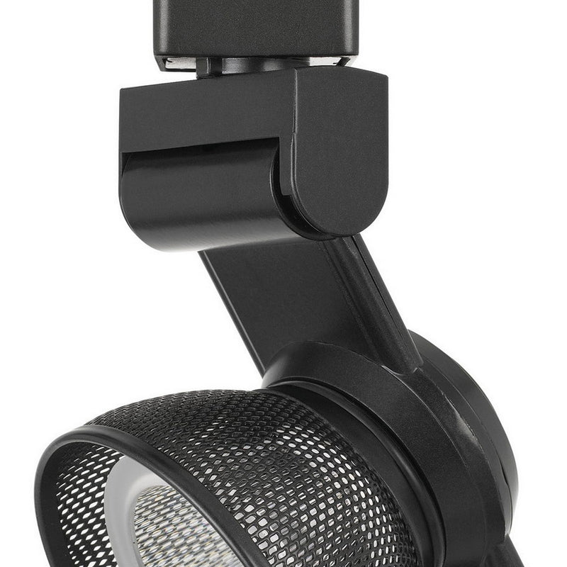 12W Integrated LED Metal Track Fixture with Mesh Head Dark Black-zoom-