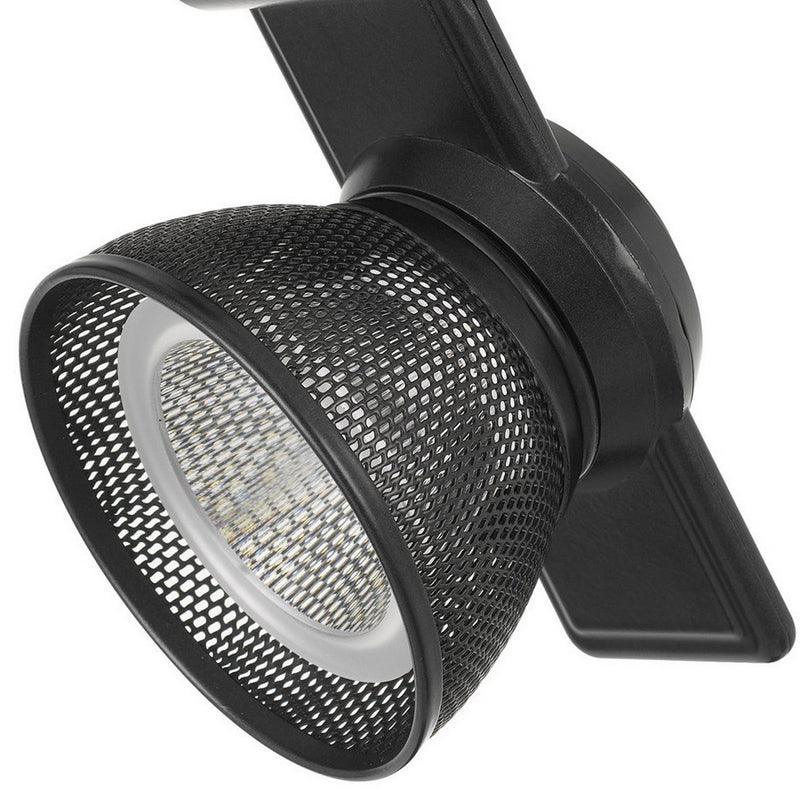 12W Integrated LED Metal Track Fixture with Mesh Head Dark Black-zoom-