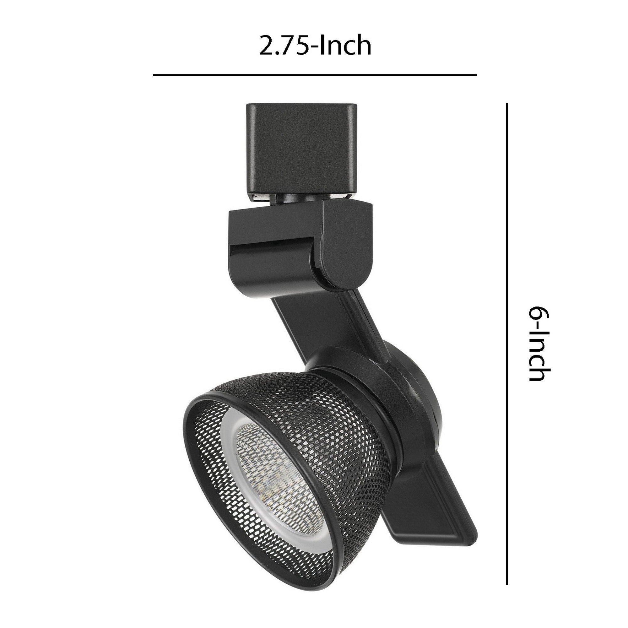 12W Integrated LED Metal Track Fixture with Mesh Head Dark Black-zoom-5