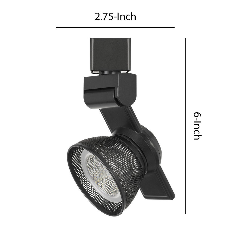 12W Integrated LED Metal Track Fixture with Mesh Head Dark Black-zoom-