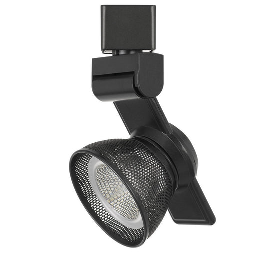 12W Integrated LED Metal Track Fixture with Mesh Head Dark Black