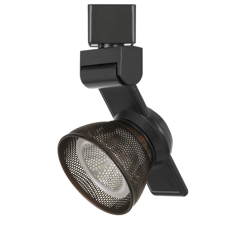 12W Integrated LED Metal Track Fixture with Mesh Head Black and Bronze-zoom-