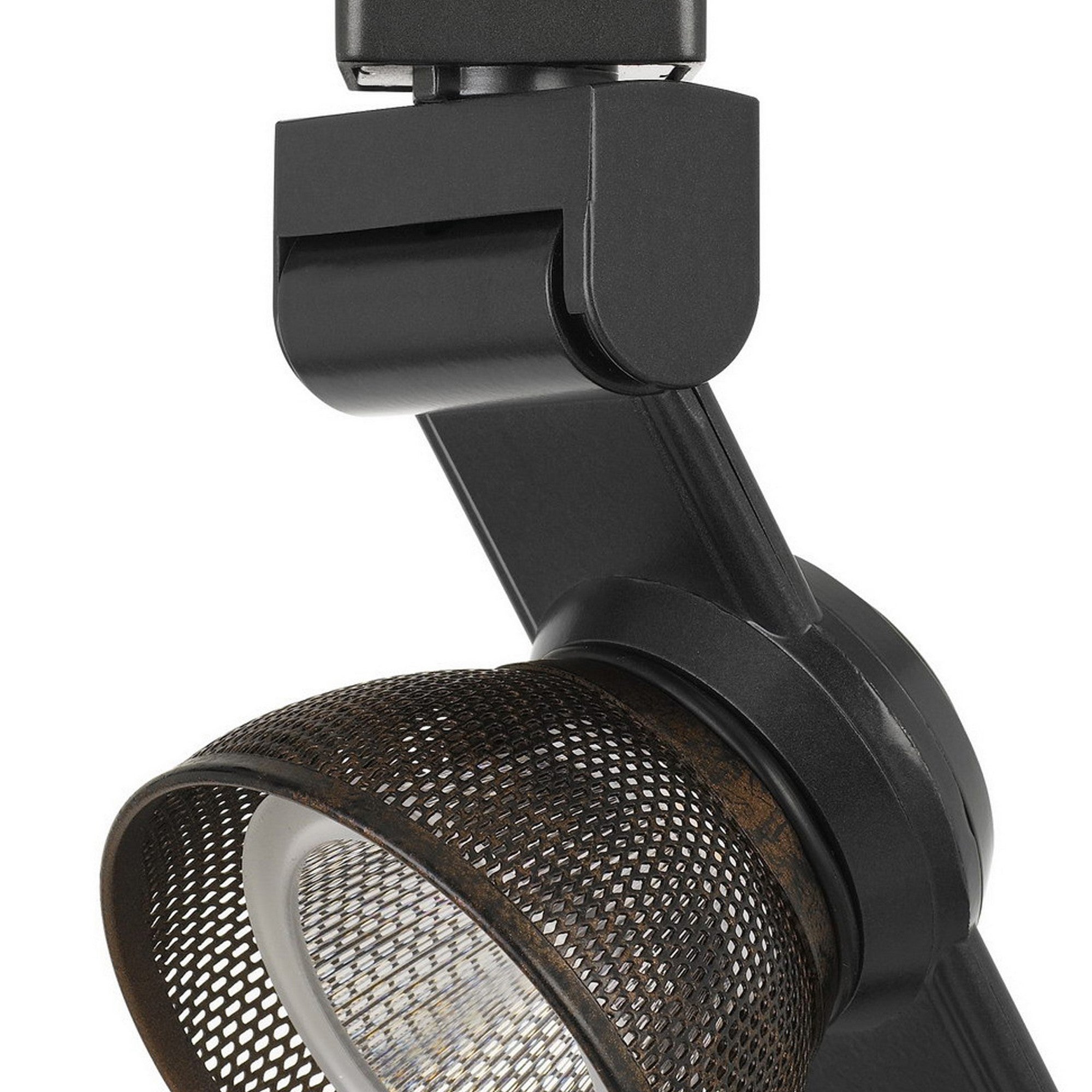 12W Integrated LED Metal Track Fixture with Mesh Head Black and Bronze-zoom-3