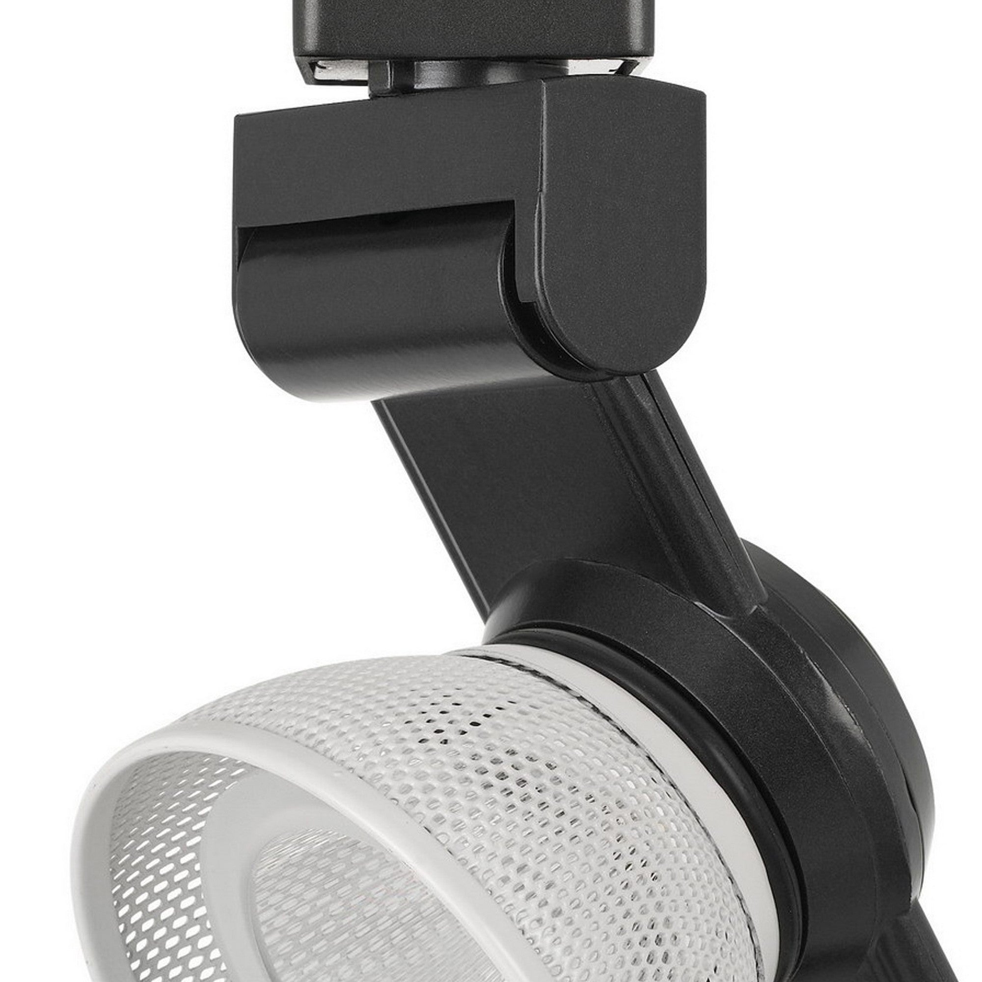 12W Integrated LED Metal Track Fixture with Mesh Head Black and White-zoom-3