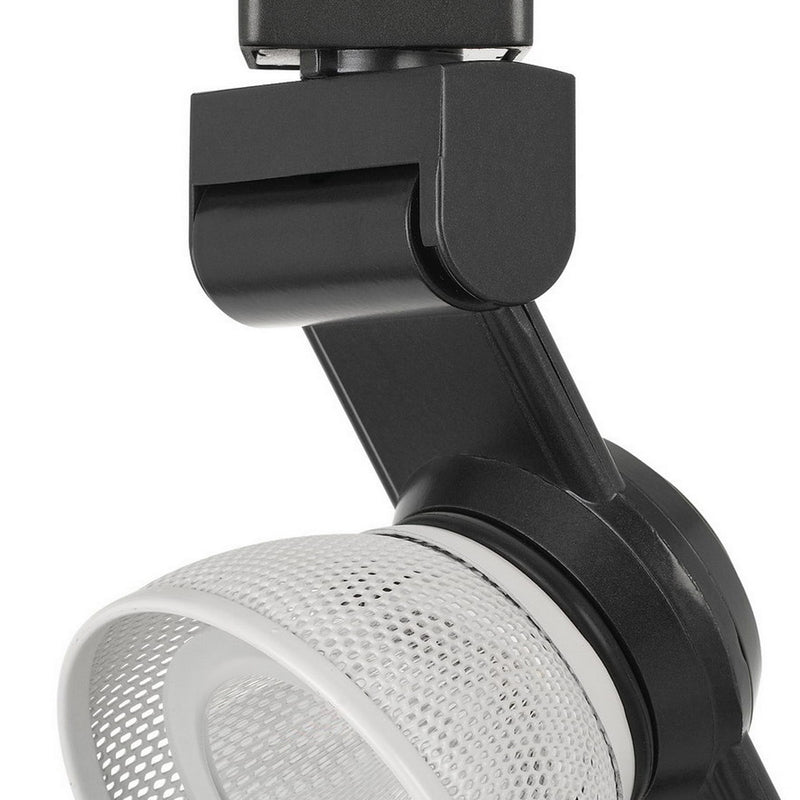 12W Integrated LED Metal Track Fixture with Mesh Head Black and White-zoom-