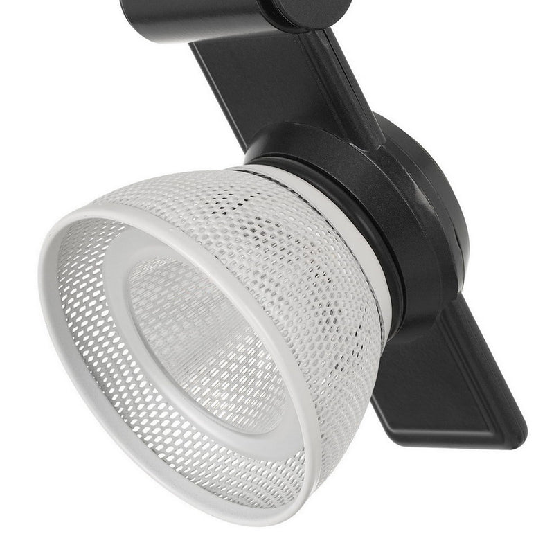 12W Integrated LED Metal Track Fixture with Mesh Head Black and White-zoom-