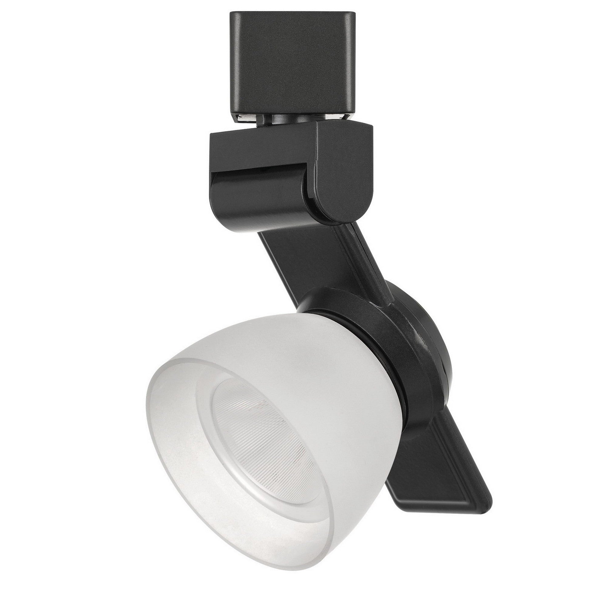 12W Integrated LED Track Fixture with Polycarbonate Head Black and White-zoom-1