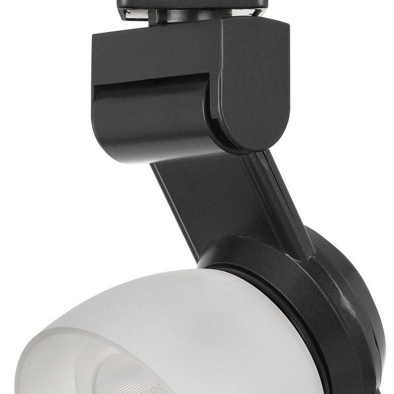 12W Integrated LED Track Fixture with Polycarbonate Head Black and White-zoom-