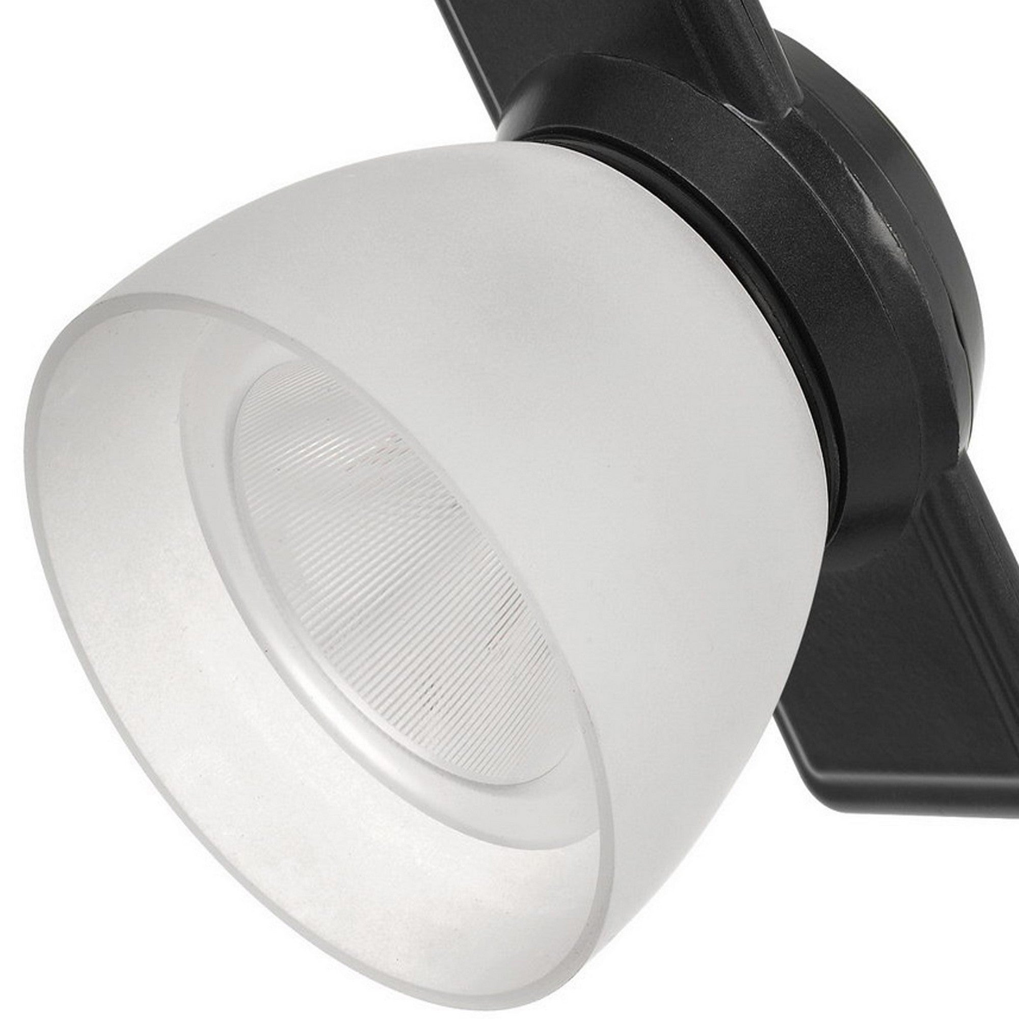 12W Integrated LED Track Fixture with Polycarbonate Head Black and White-zoom-4