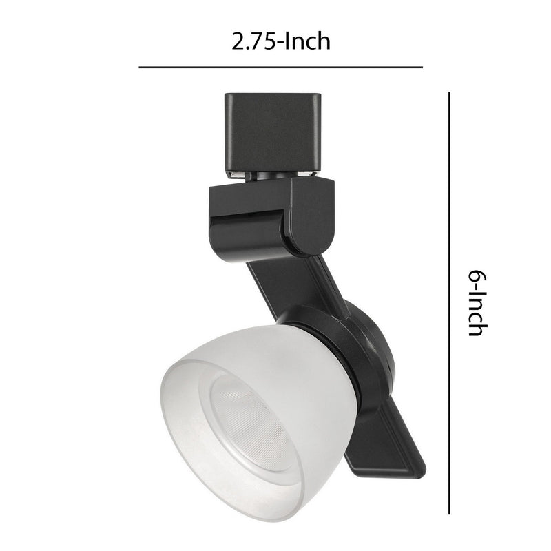 12W Integrated LED Track Fixture with Polycarbonate Head Black and White-zoom-