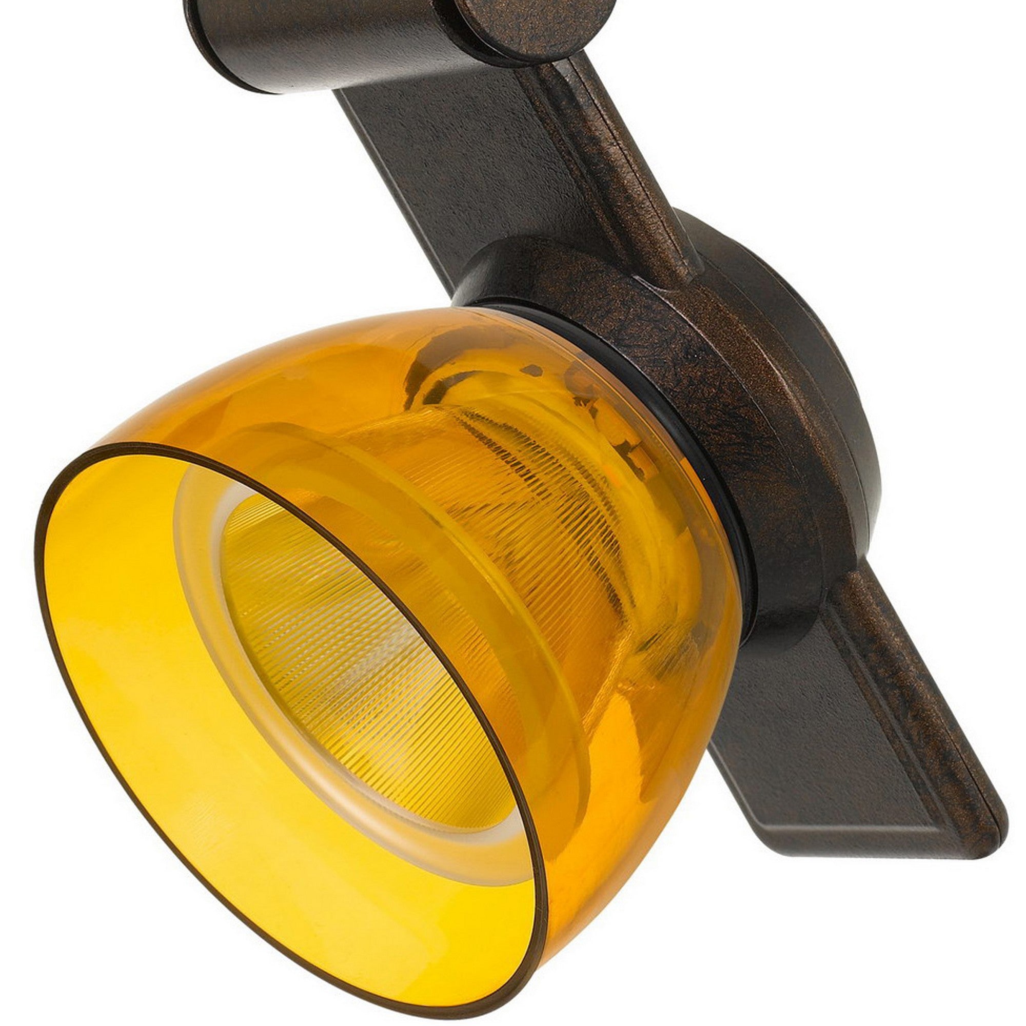 12W Integrated LED Track Fixture with Polycarbonate Head Bronze and Yellow-zoom-4