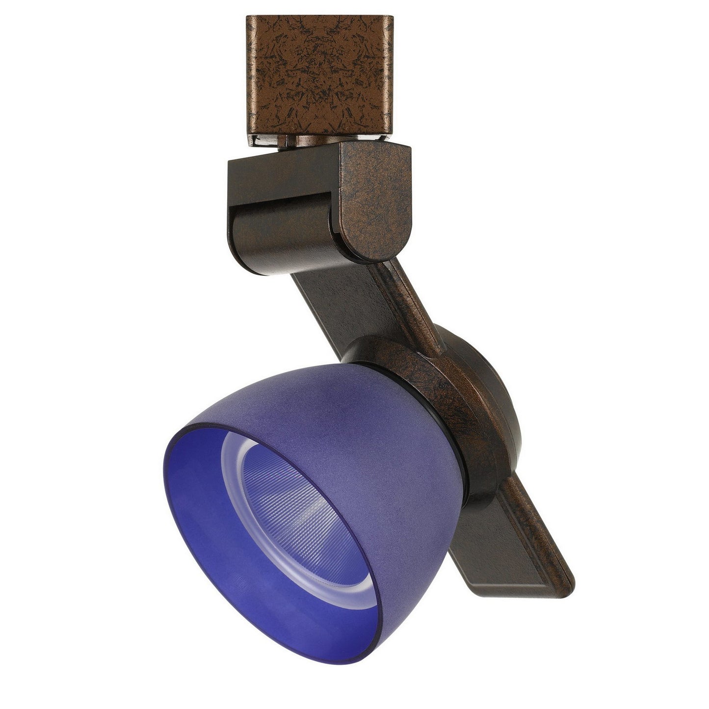 12W Integrated Metal and Polycarbonate LED Track Fixture Bronze and Blue