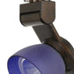 12W Integrated Metal and Polycarbonate LED Track Fixture Bronze and Blue