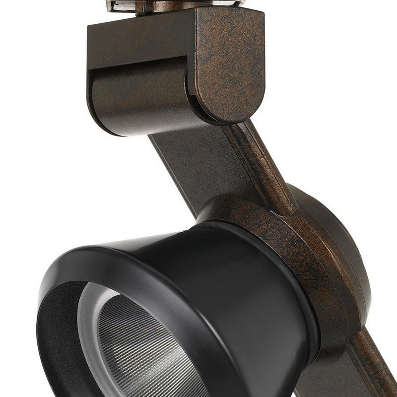 12W Integrated LED Metal Track Fixture with Cone Head Bronze and Black-zoom-