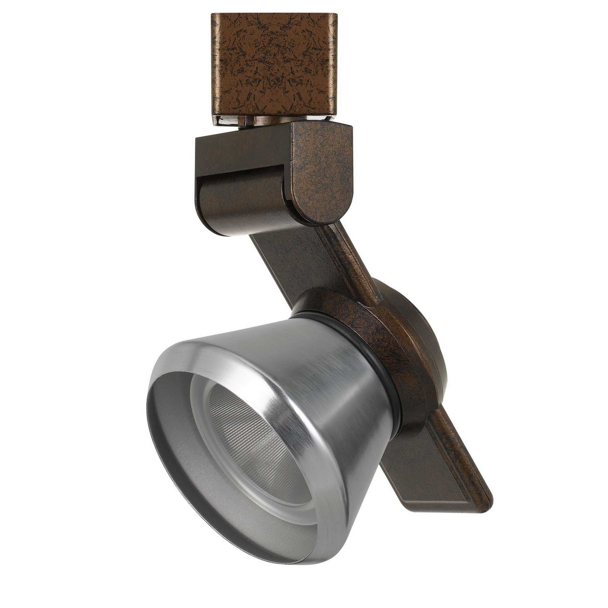 12W Integrated LED Metal Track Fixture with Cone Head Bronze and Silver-zoom-1