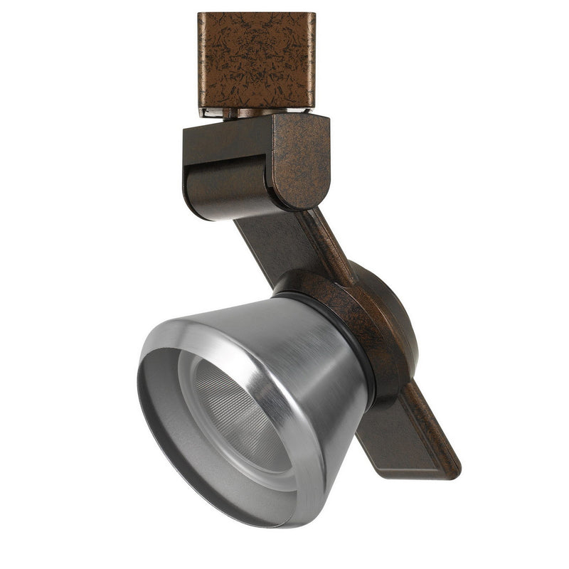 12W Integrated LED Metal Track Fixture with Cone Head Bronze and Silver-zoom-