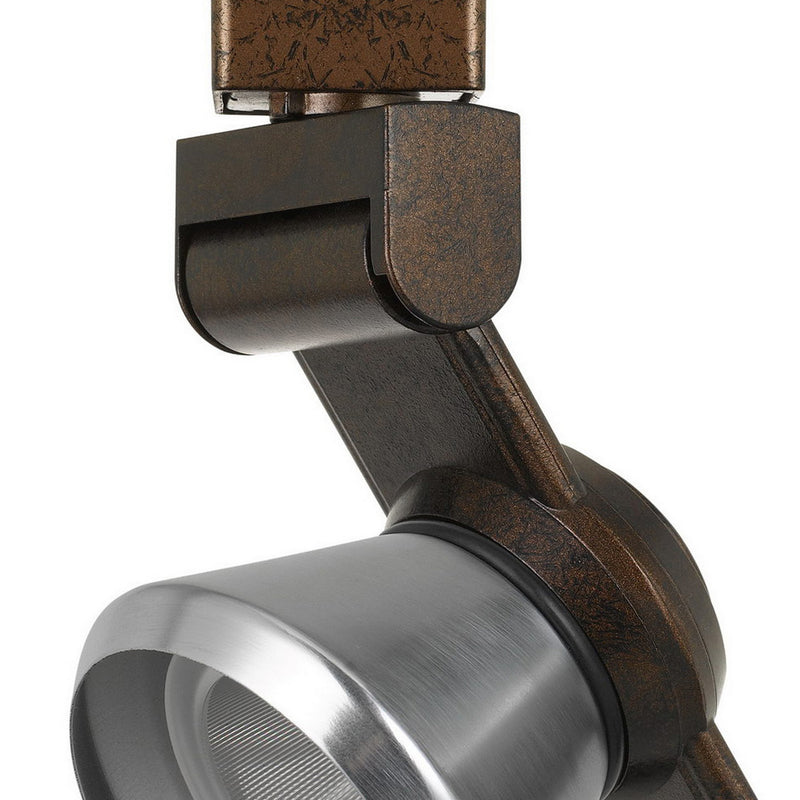 12W Integrated LED Metal Track Fixture with Cone Head Bronze and Silver-zoom-