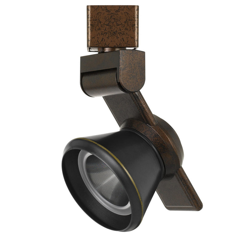 12W Integrated Cone Head LED Metal Track Fixture Bronze and Black-zoom-