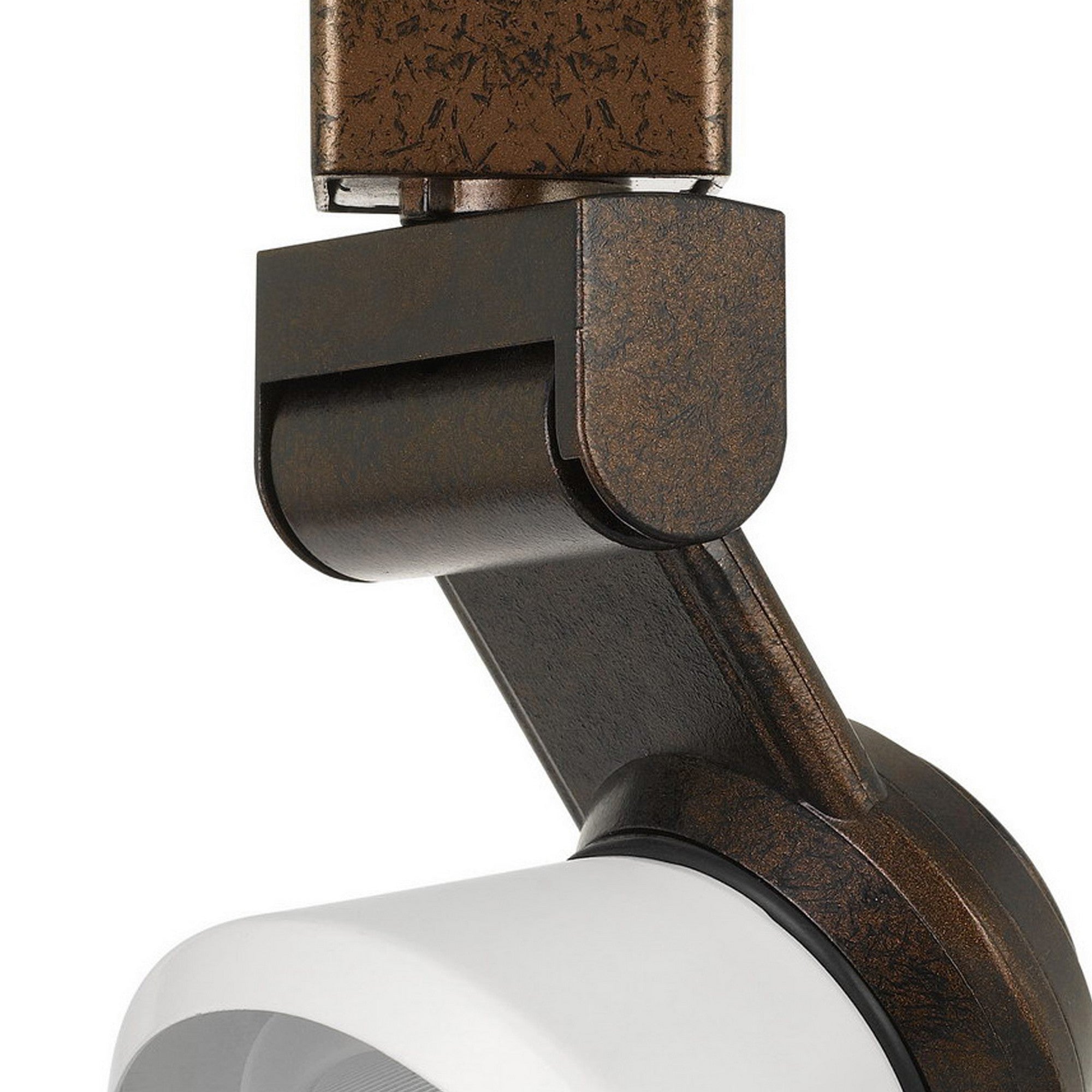 12W Integrated LED Metal Track Fixture with Cone Head Bronze and White-zoom-3