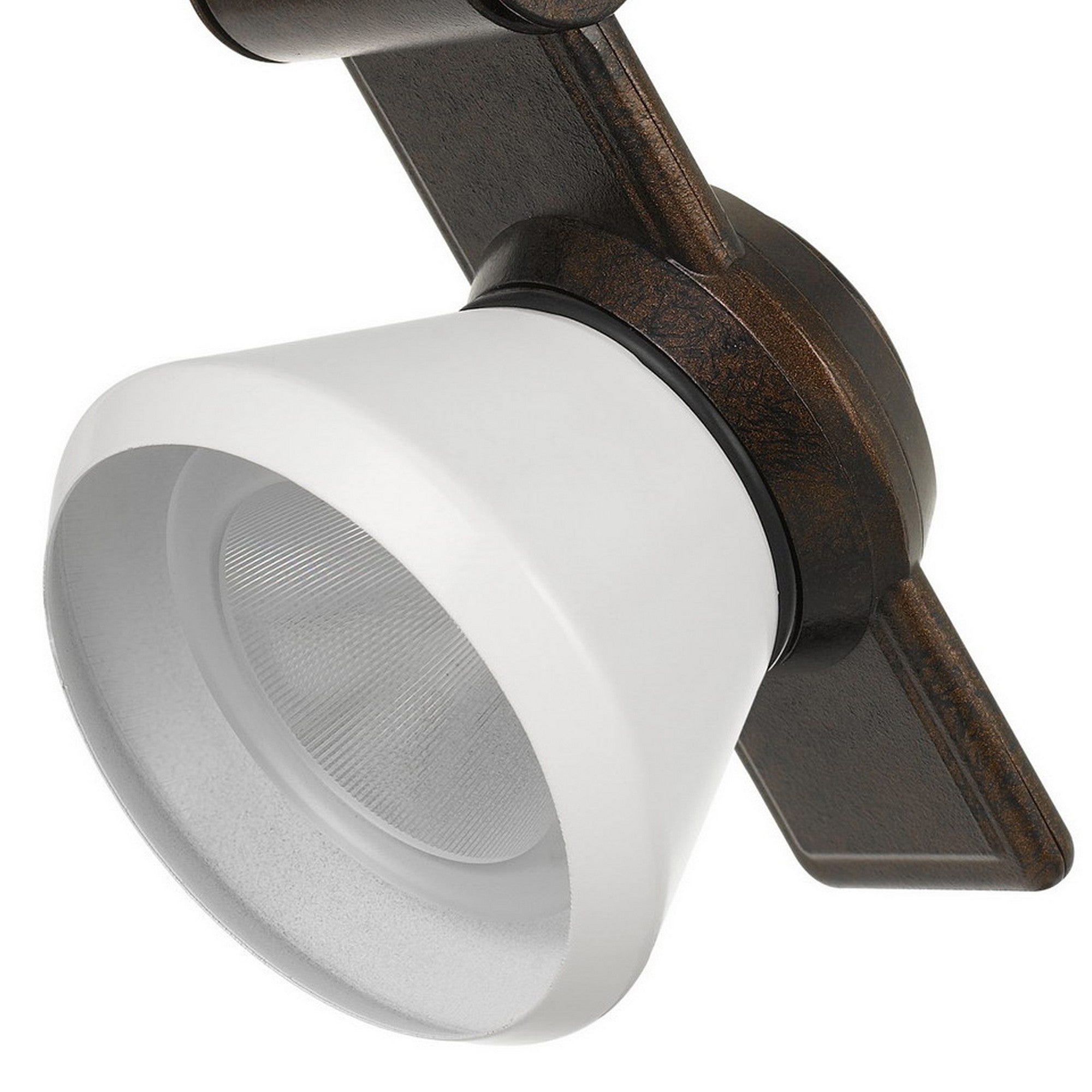 12W Integrated LED Metal Track Fixture with Cone Head Bronze and White-zoom-4