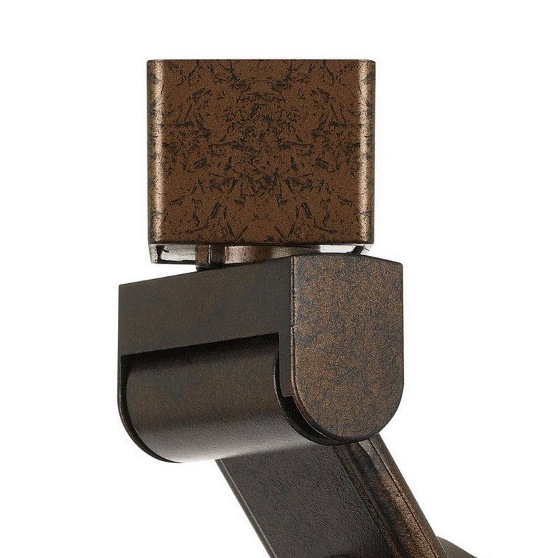 12W Integrated LED Metal Track Fixture with Mesh Head Bronze and Black-zoom-